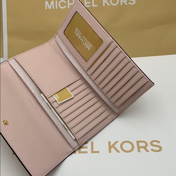 Michael Kors Jet Set Travel Lg Trifold Wallet - Picture 5 of 16